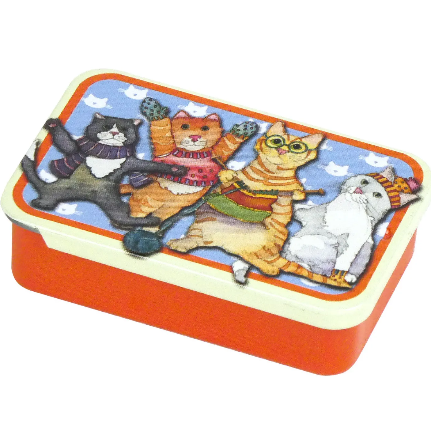 Kittens in Mittens Mini Slider Tin