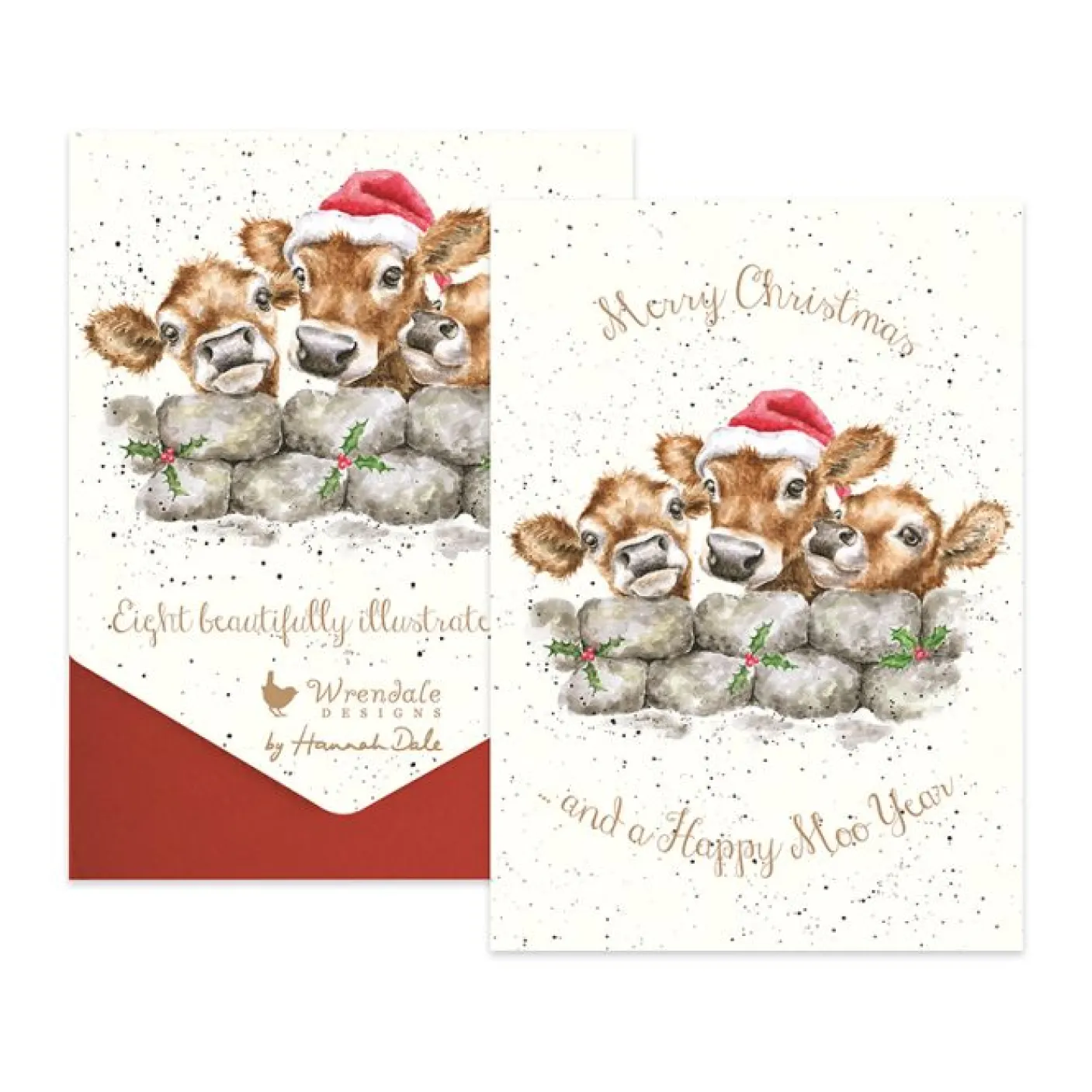 'Christmas Calves' Christmas Card Pack