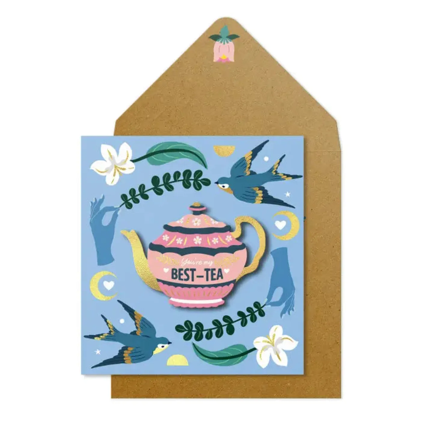 Best-Tea Tea Pot Card