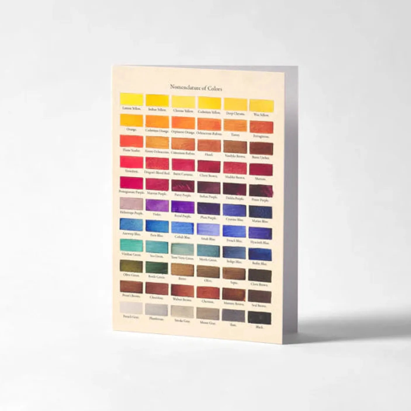 Watercolour Swatches Greetings Card