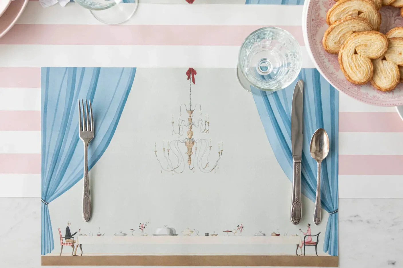 Table for Two Pad of 18 Paper Placemats