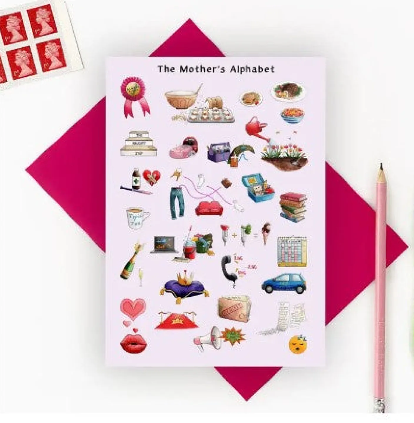 The Mother's Alphabet Greeting Card