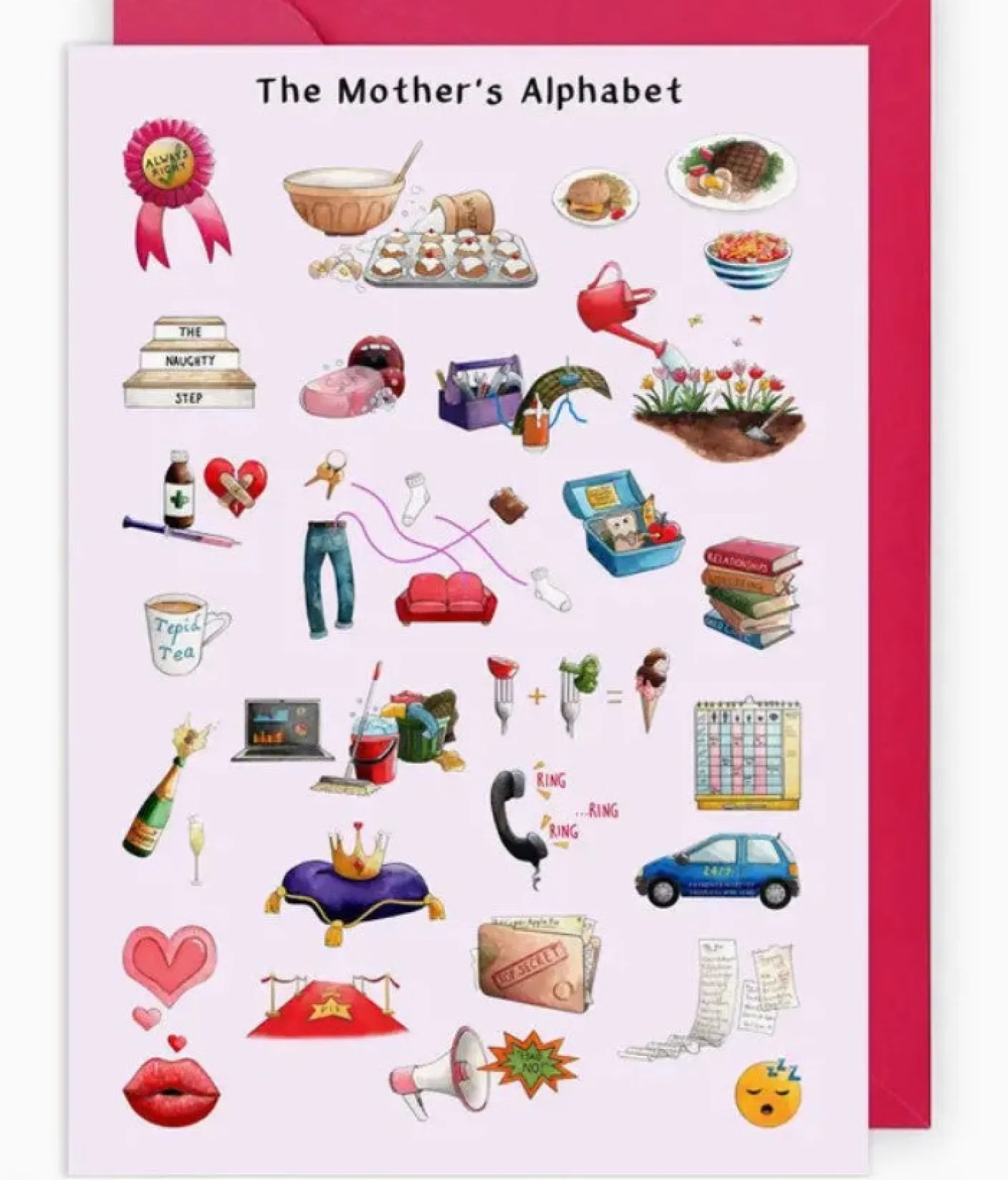 The Mother's Alphabet Greeting Card