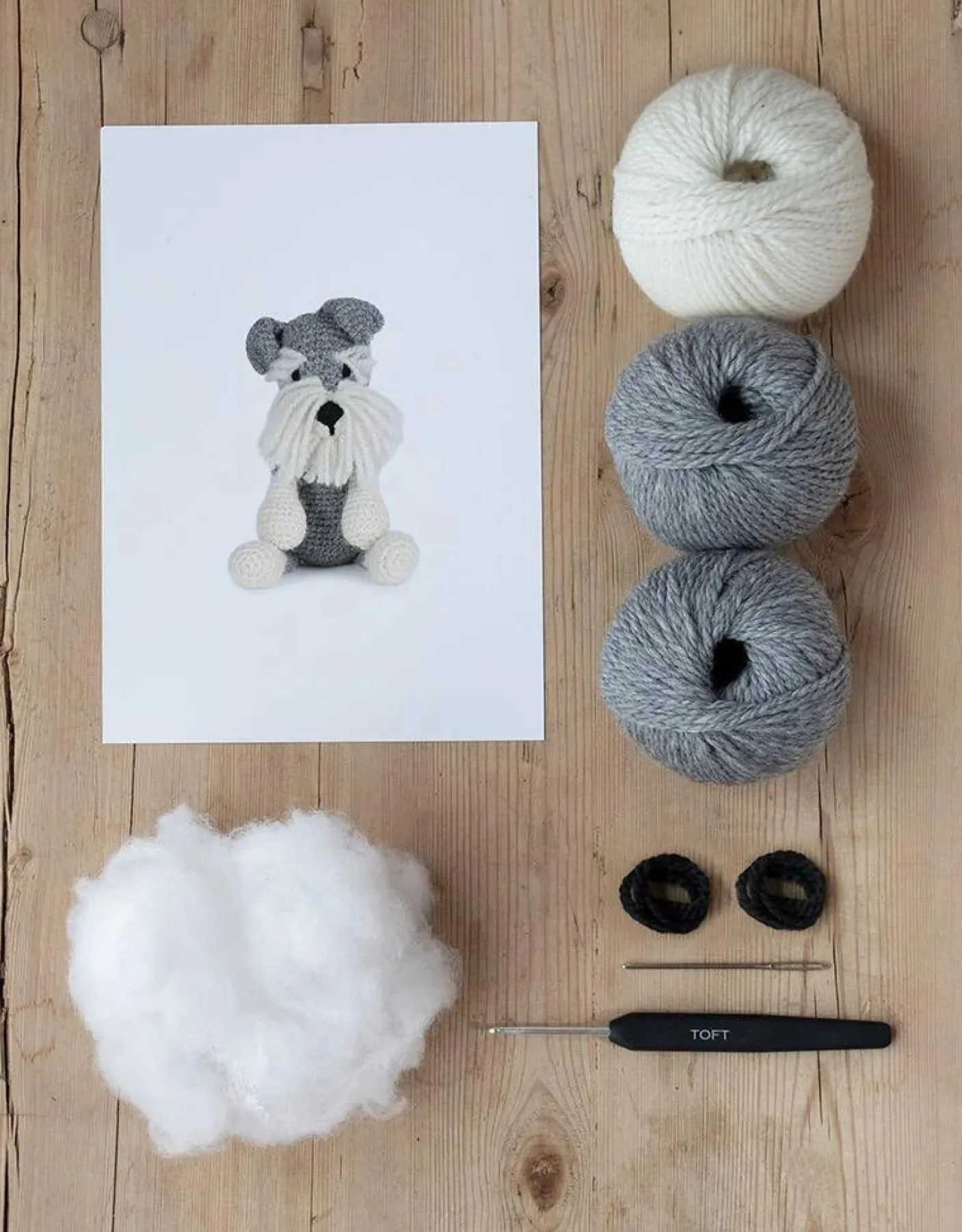 Romeo the Schnauzer Crochet Kit