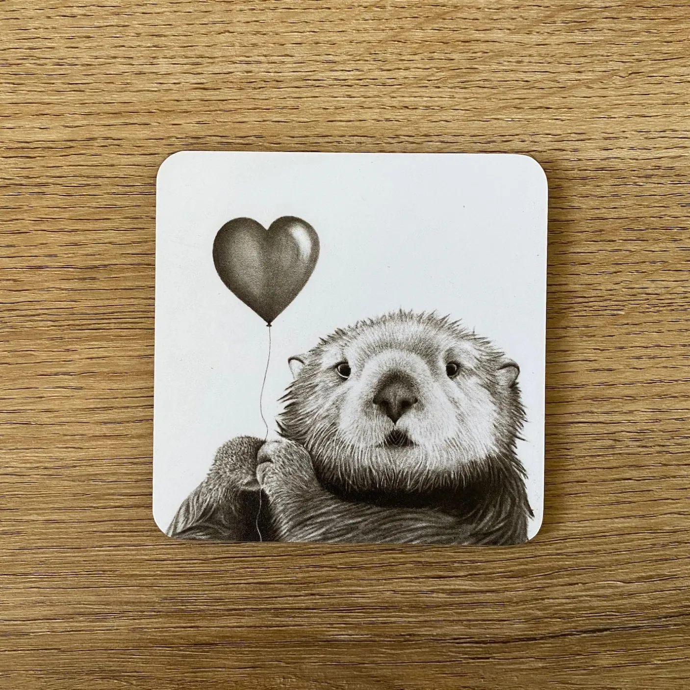 Otter Heart Coaster