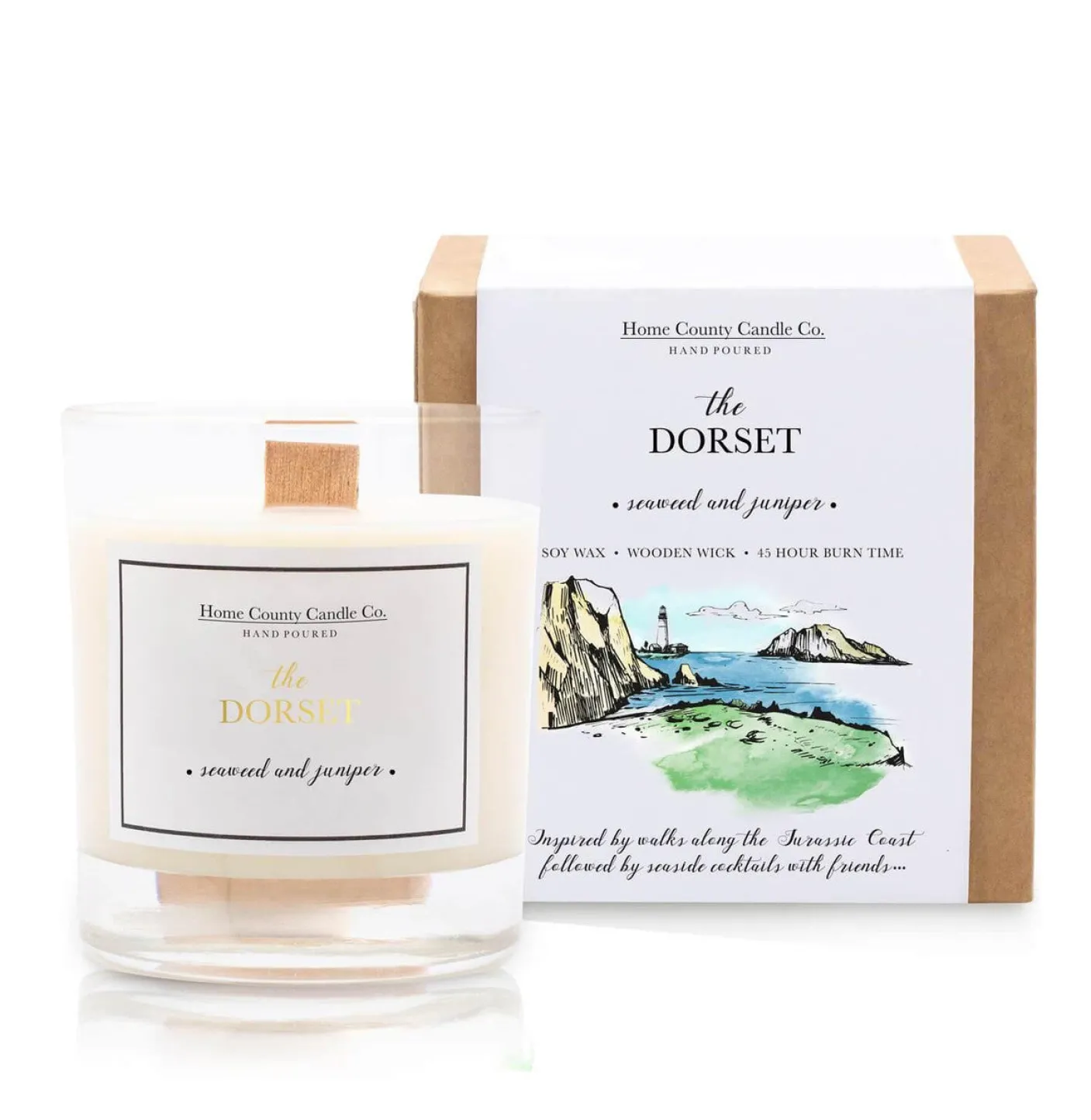 The Dorset Seaweed and Juniper Candle