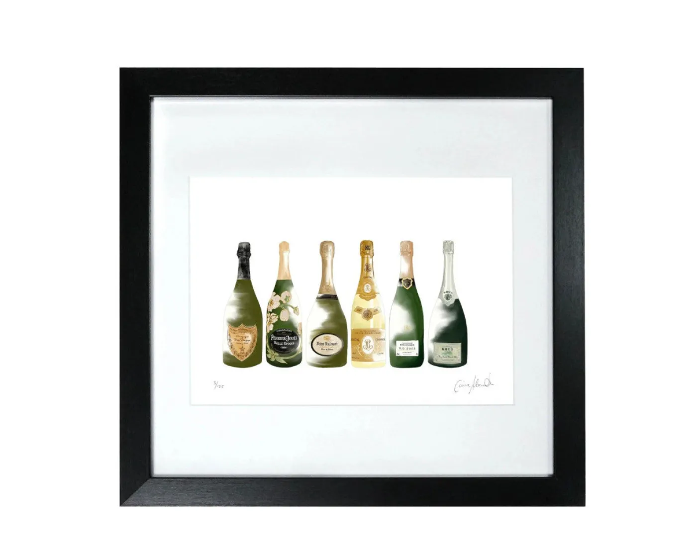 Champagne Framed Print by Corinne Alexander