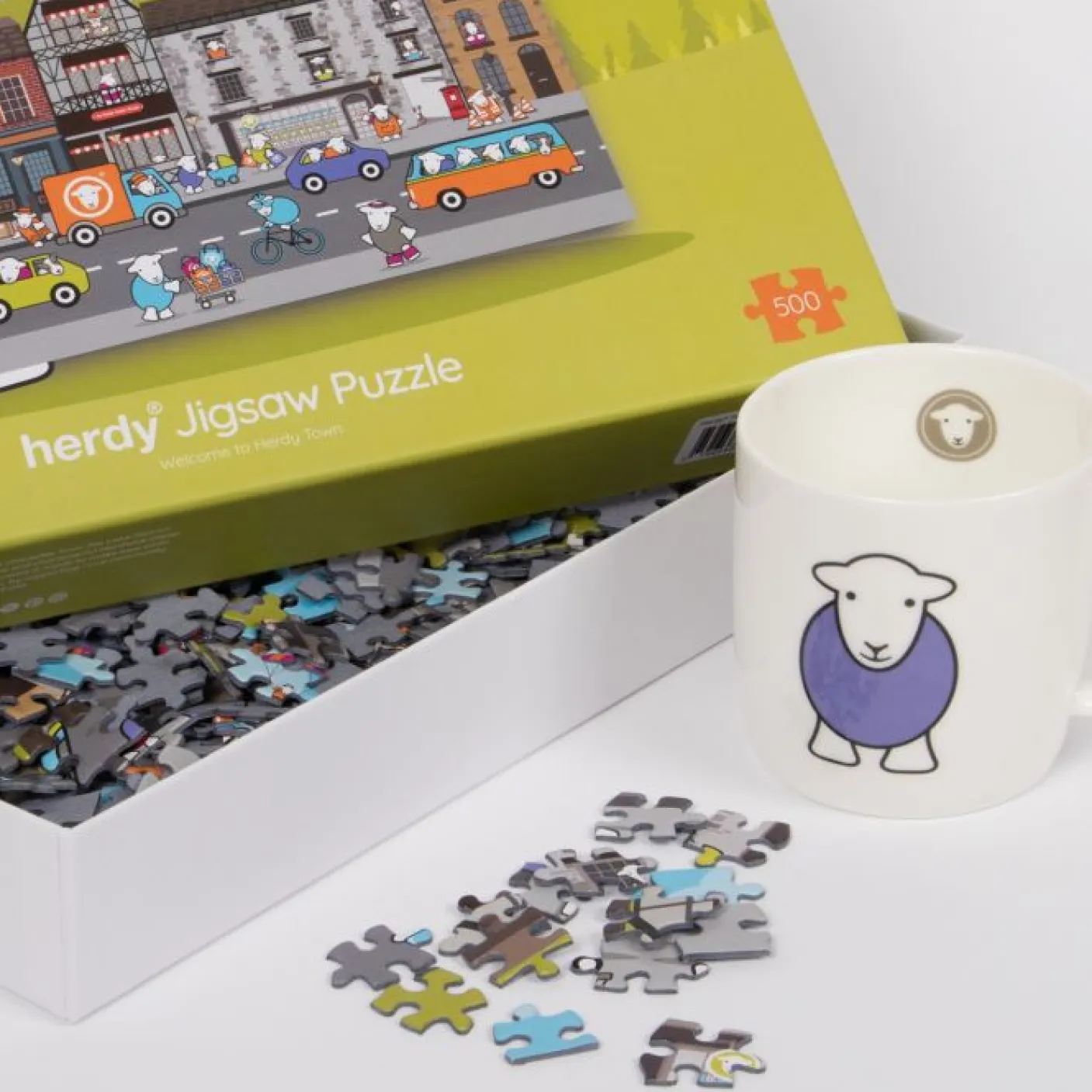 Herdy Town Jigsaw Puzzle - 500 Piece Puzzle