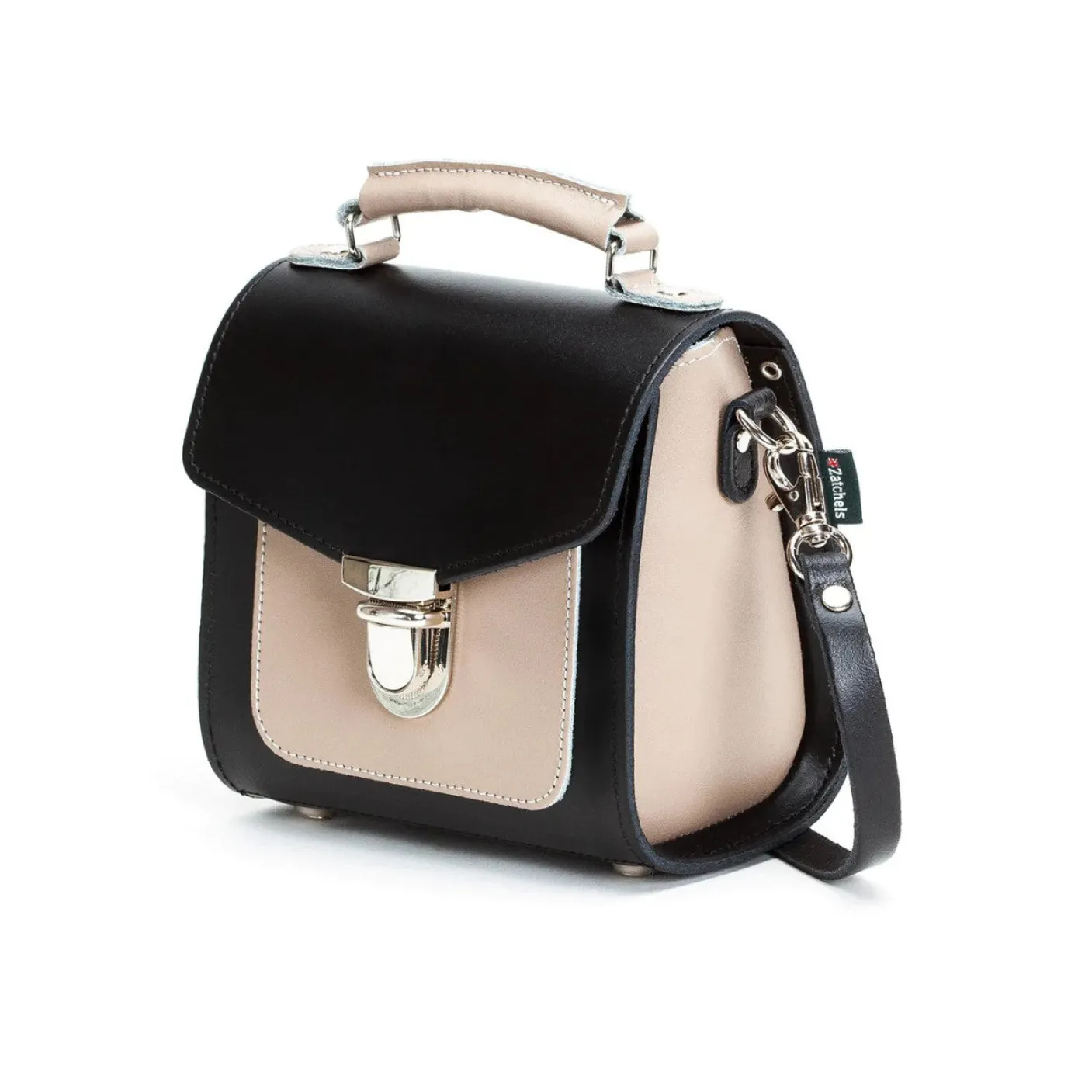 Zatchels Handmade Leather Sugarcube Plus - Cafe Noir