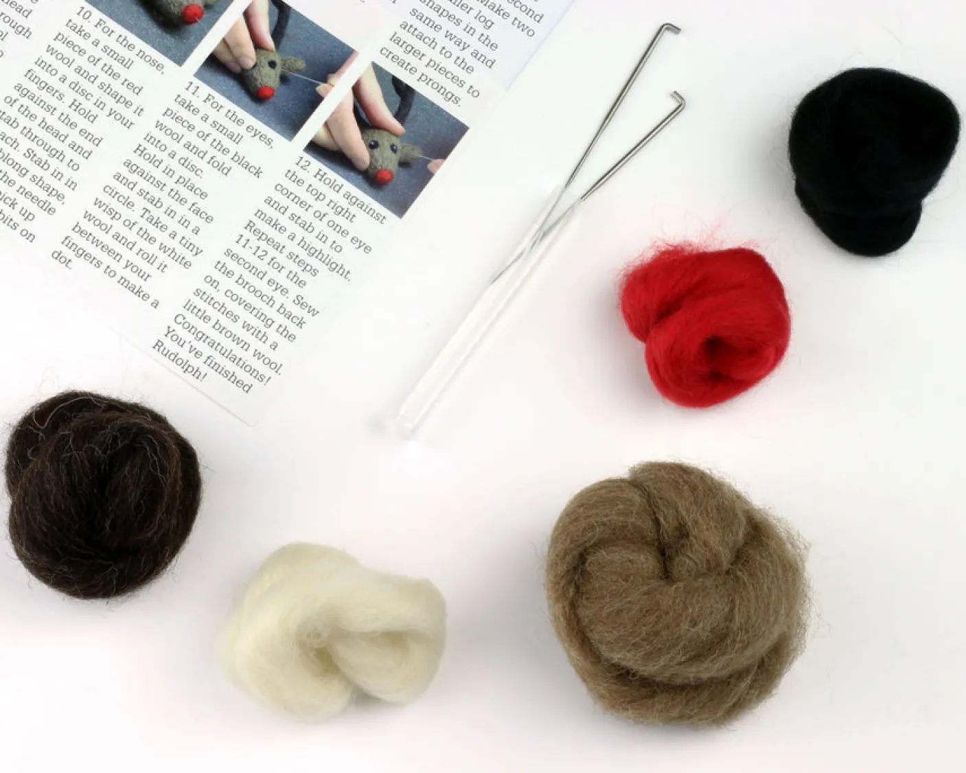 Rudolph Brooch Felting Kit