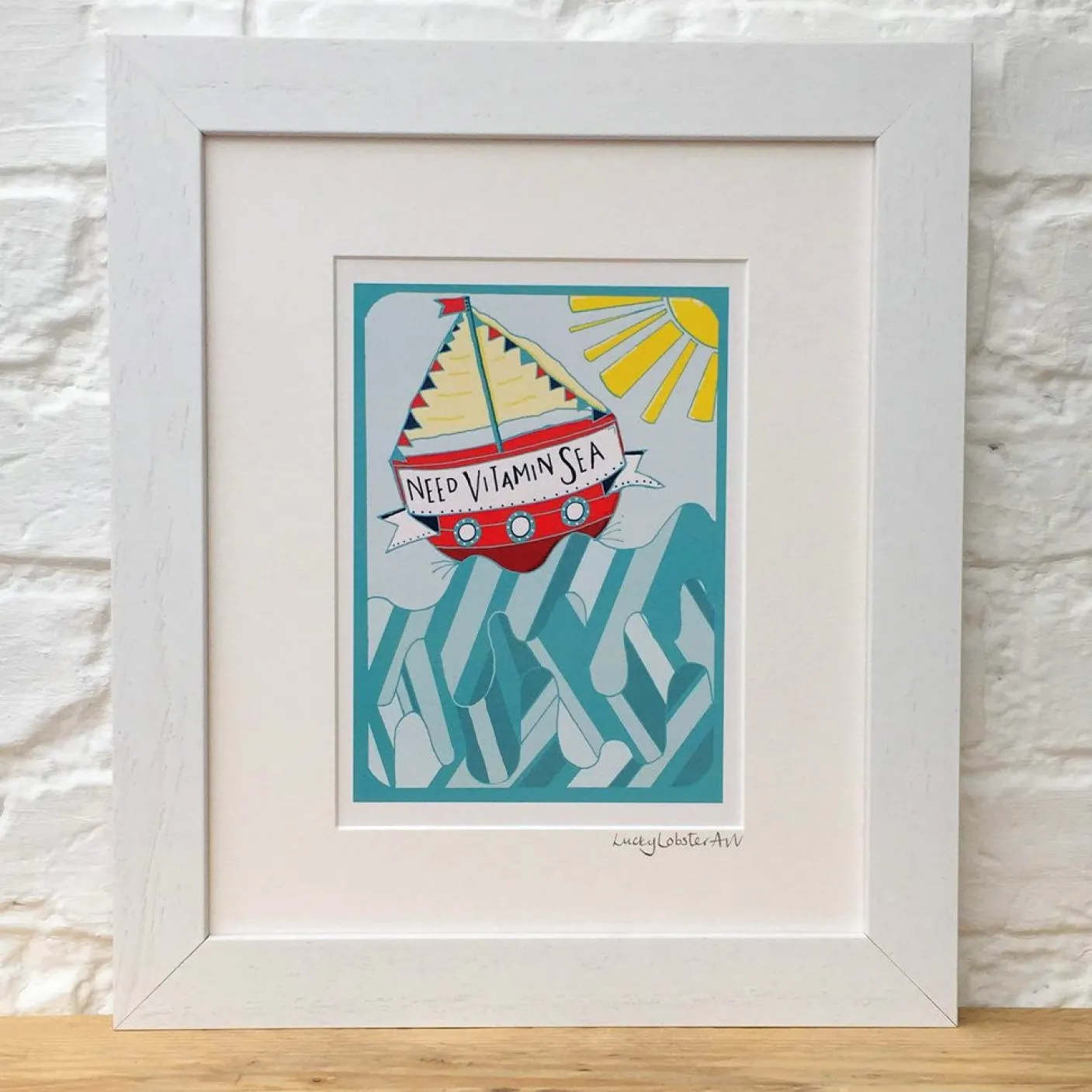 Vitamin Sea Print Framed