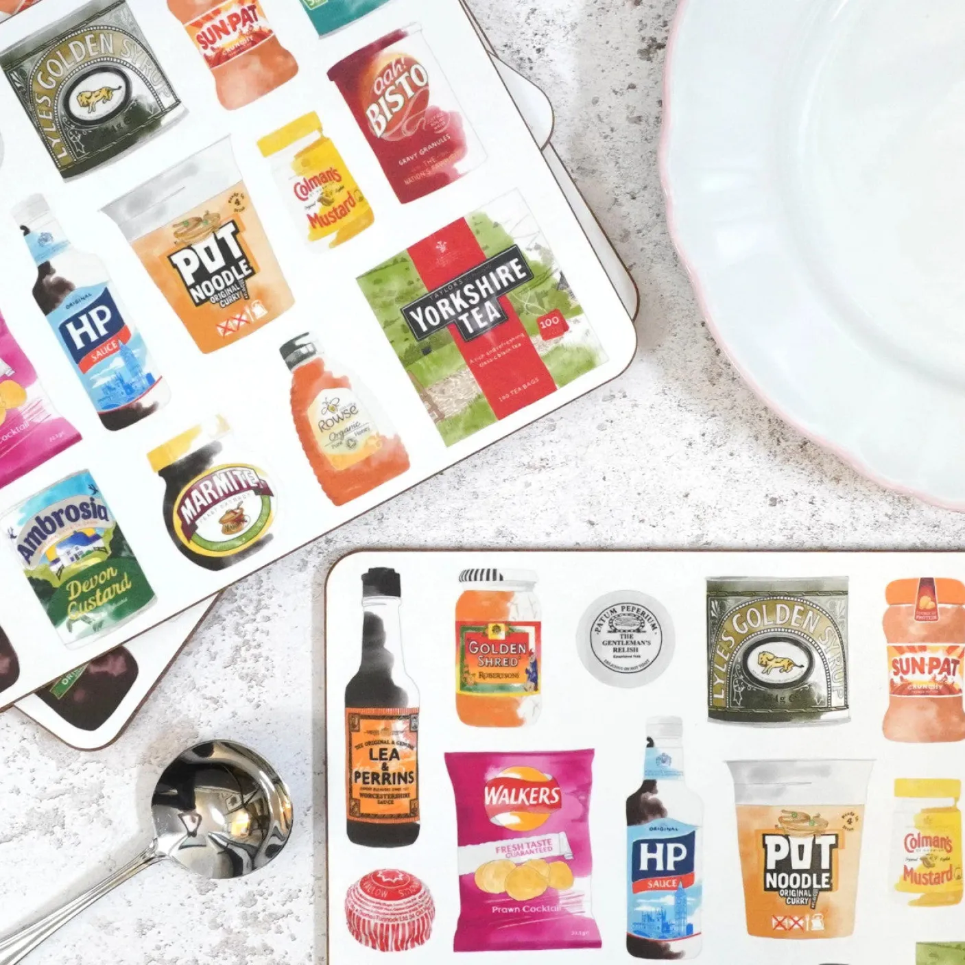 British Store Cupboard Placemat by Corinne Alexander