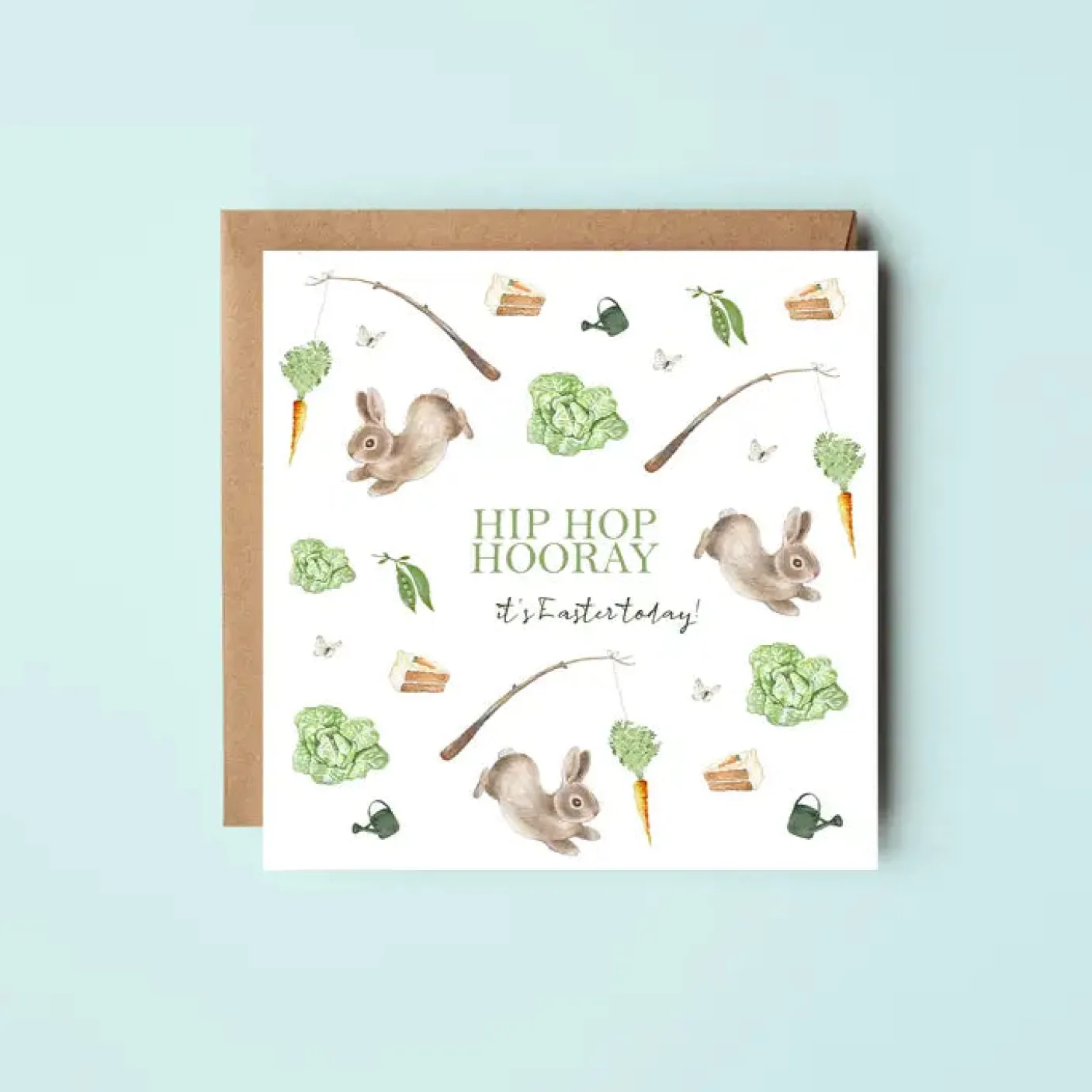 'Hip Hop Hooray' Rabbits Easter Card