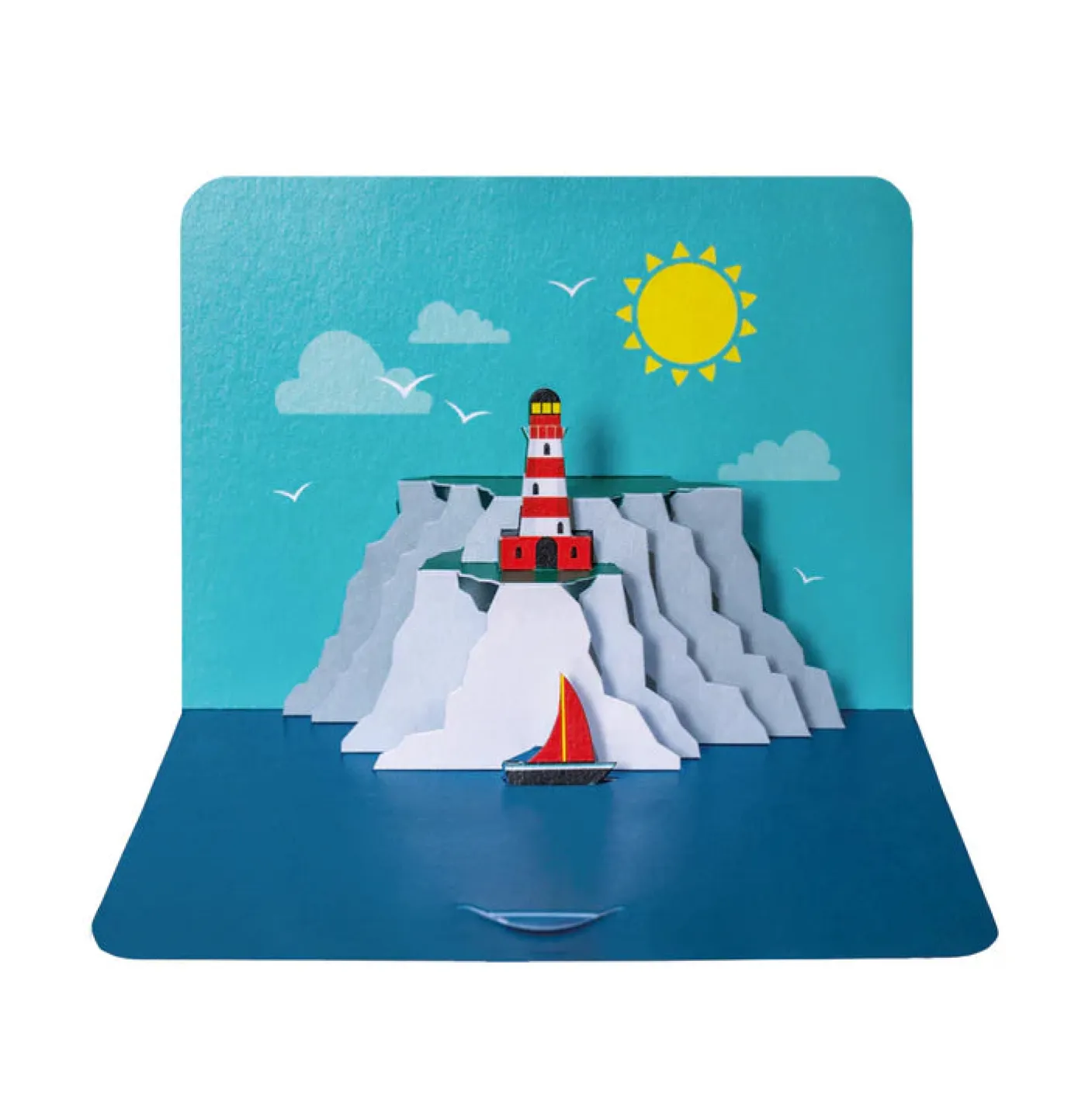 White Cliffs Pop Out Greeting Card