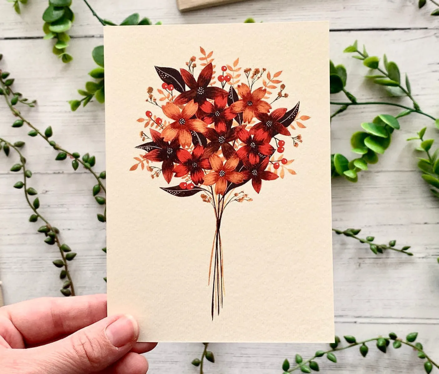 Autumn Bouquet Greeting Card