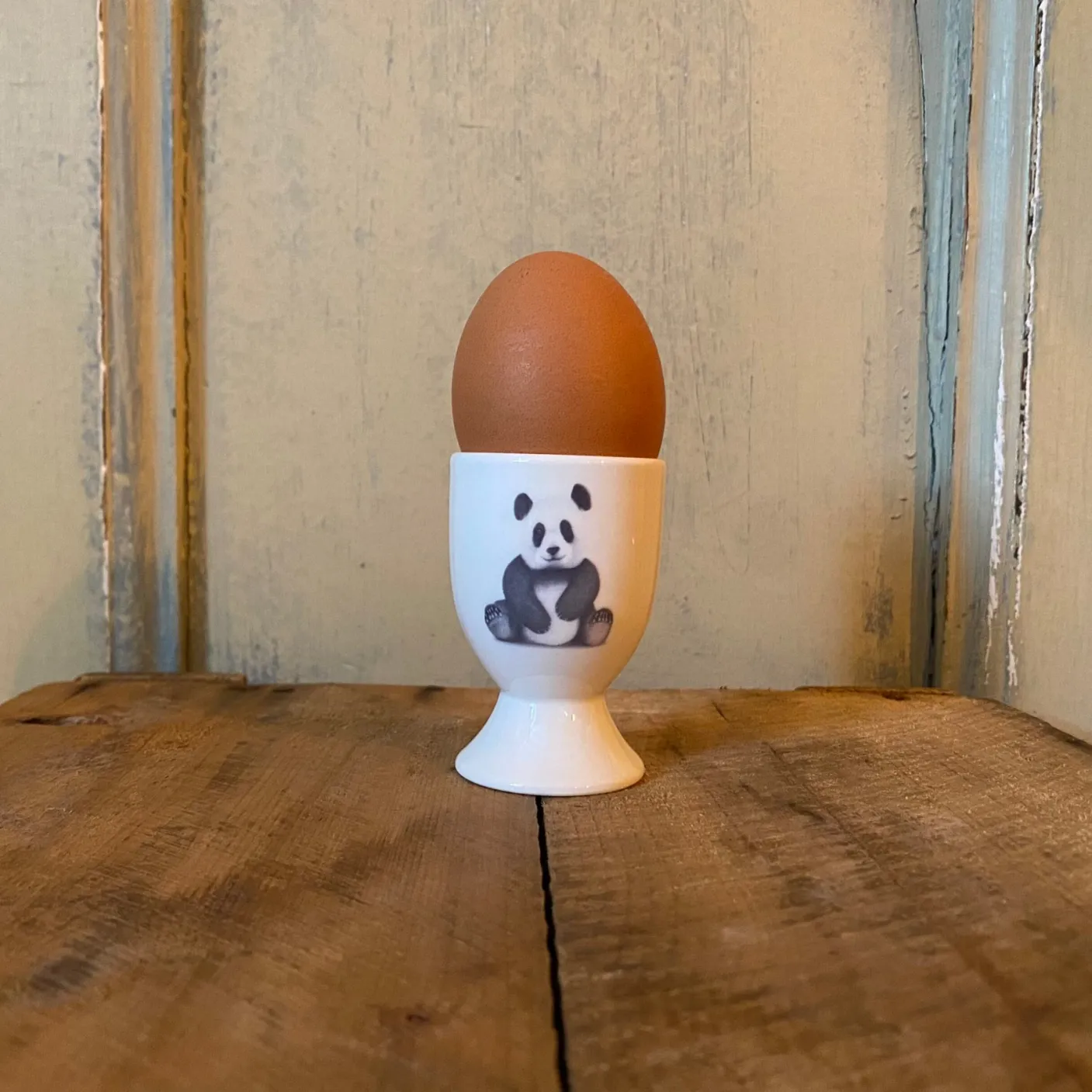 Panda Bone China Egg Cup