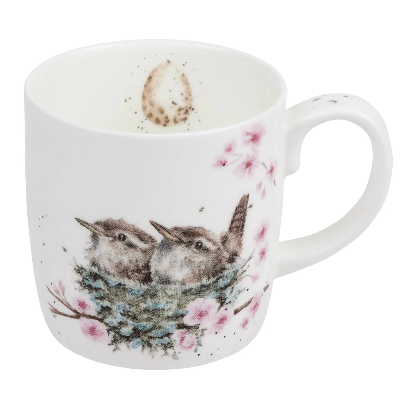 'Feather Your Nest' Bird Bone China Mug (14oz)
