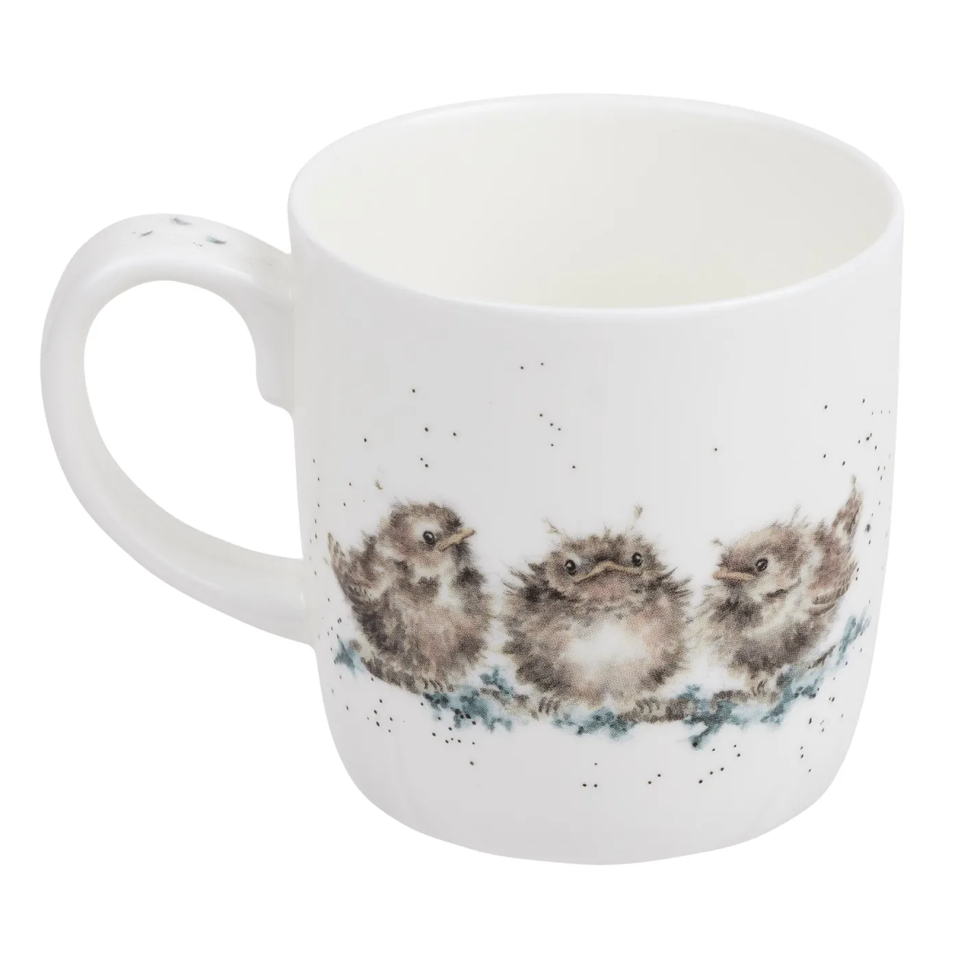 'Feather Your Nest' Bird Bone China Mug (14oz)
