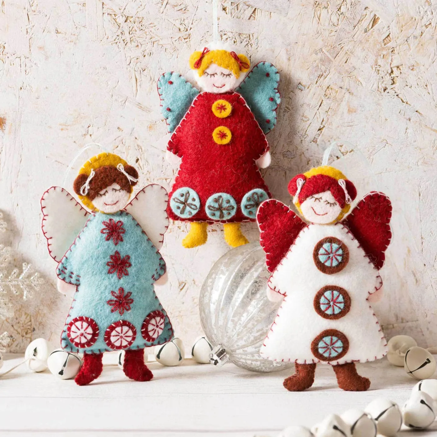 Scandinavian Angels Wool Mix Felt Craft Kit