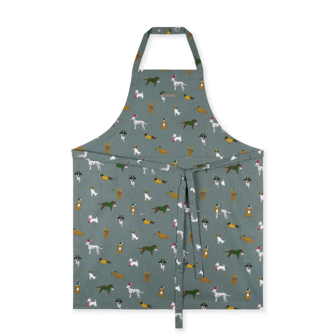 Christmas Dogs Adult Apron
