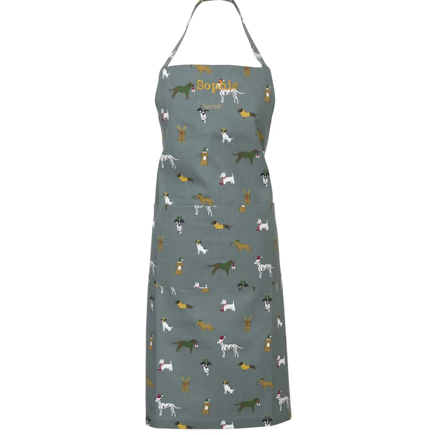 Christmas Dogs Adult Apron