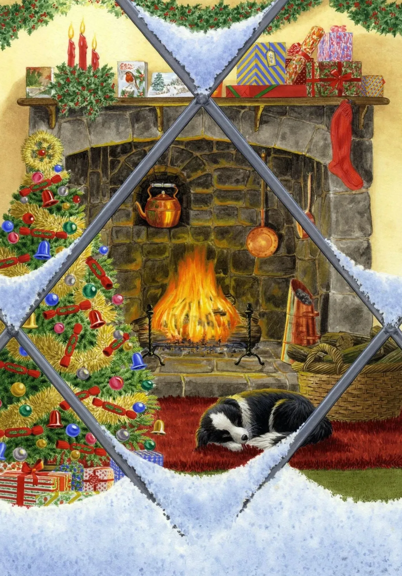 Puppy Dreams at Christmas 1000 Piece Jigsaw Puzzle