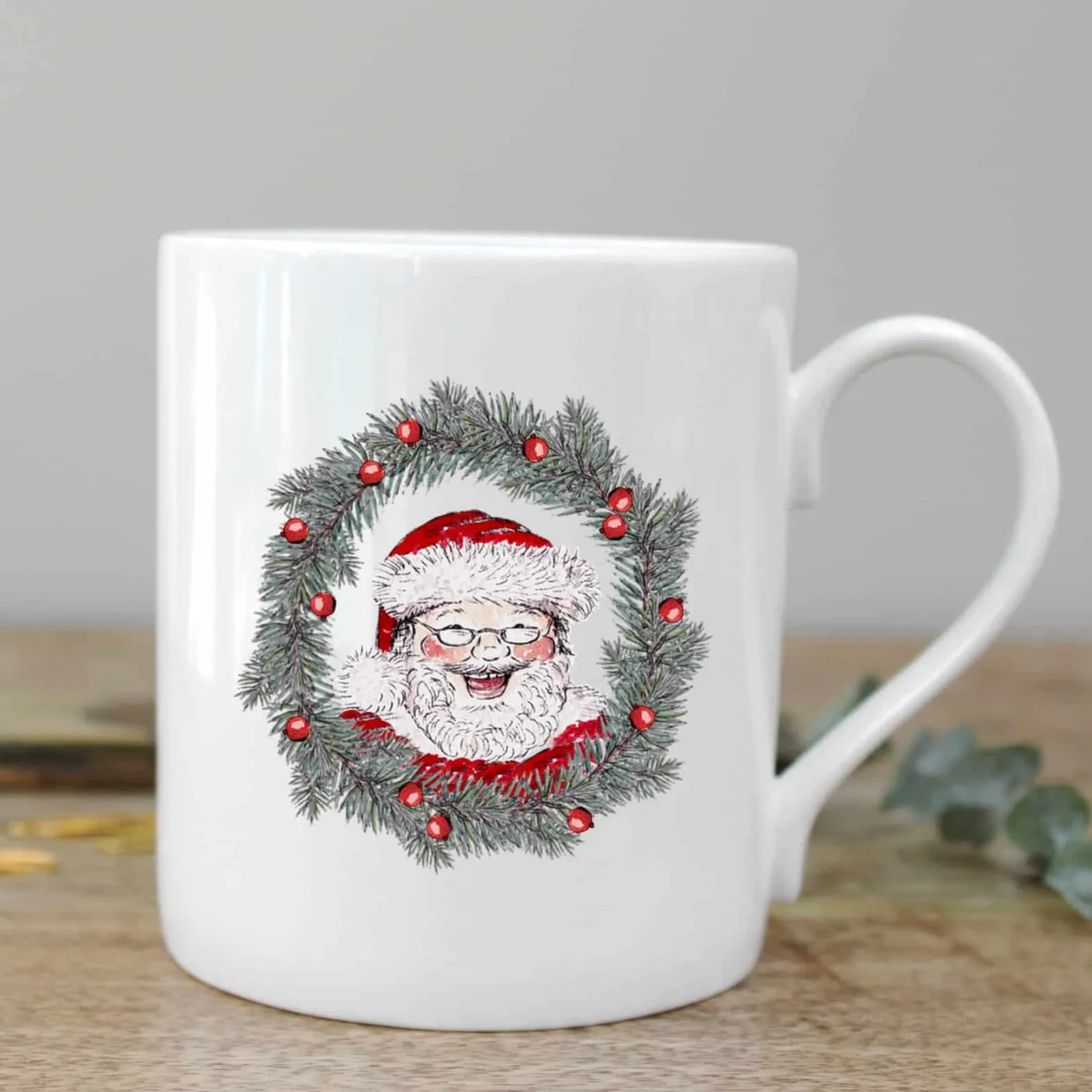 All Things Jolly (Santa) Fine Bone China Mug in a Gift Box