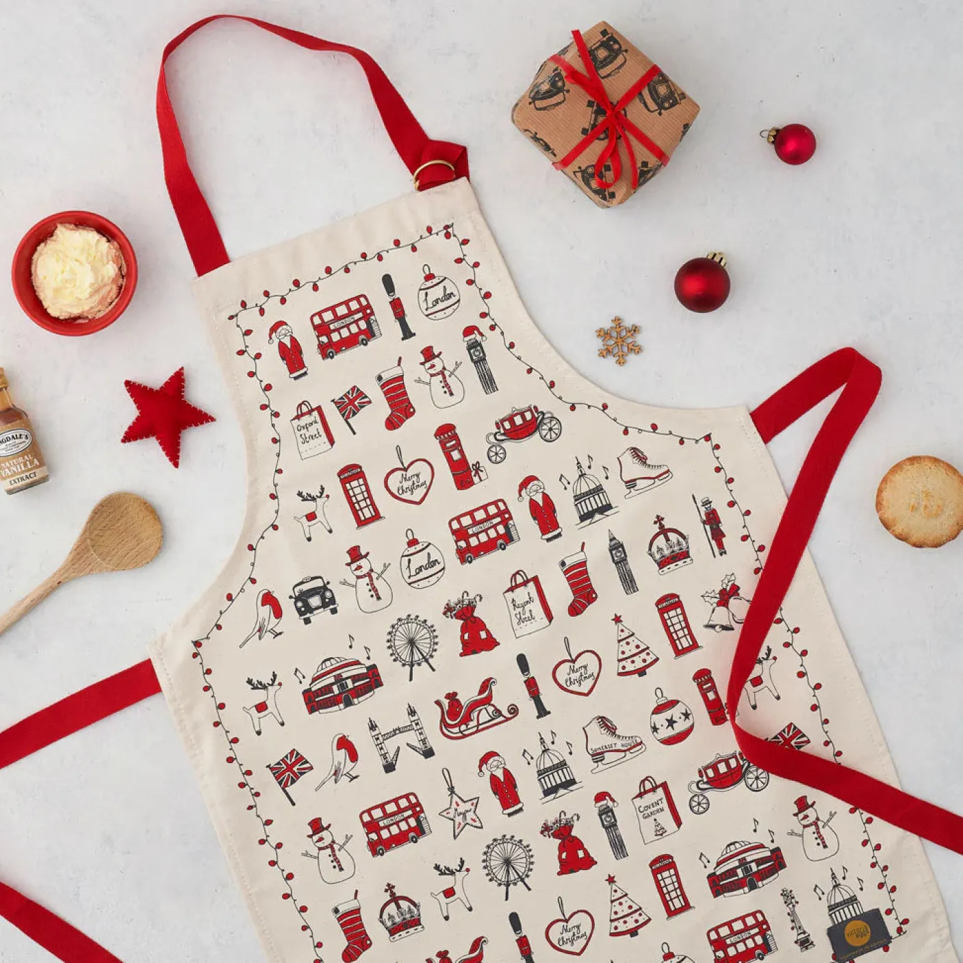 London Christmas Children's Apron