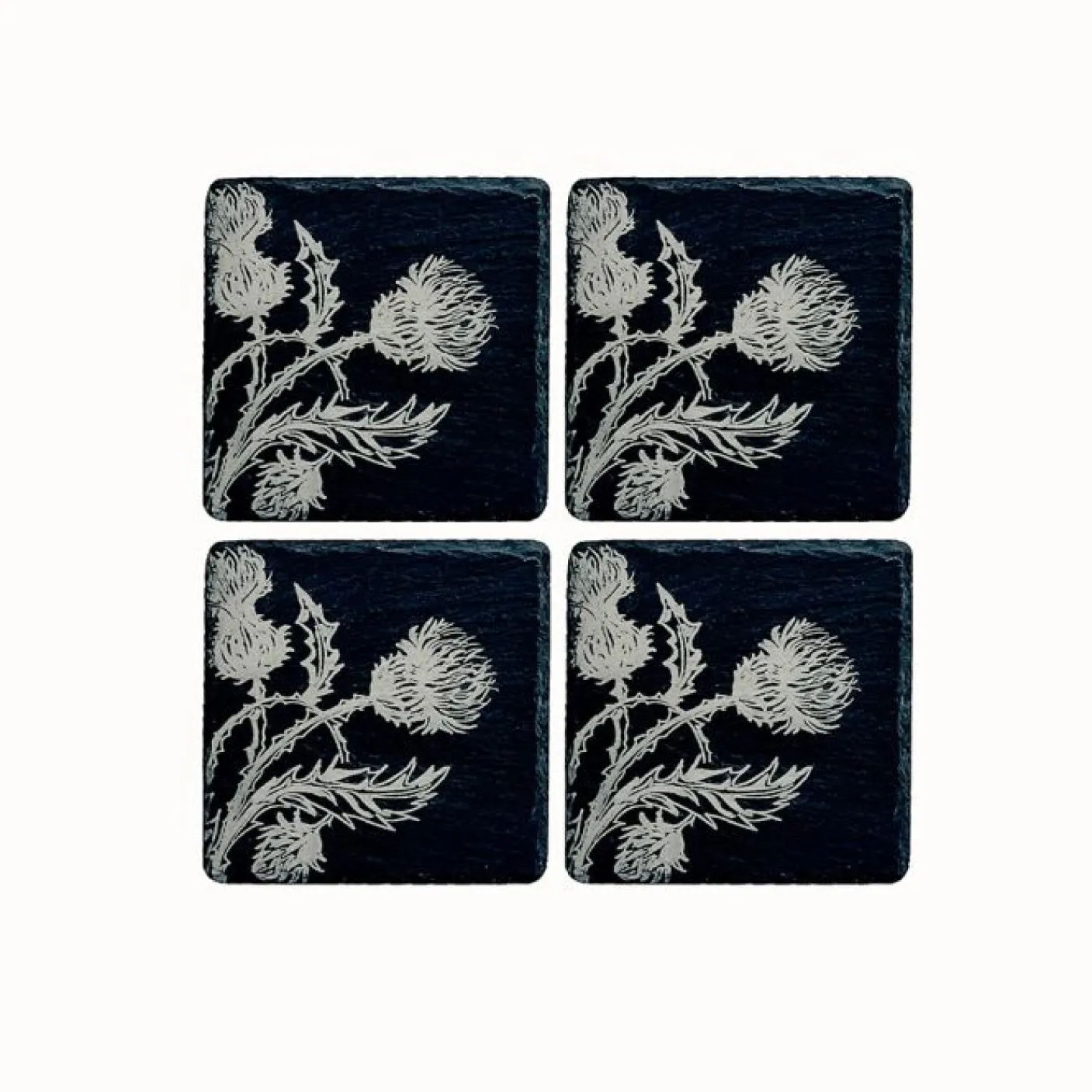 Thistle Trio - Set of 4 Slate Coasters