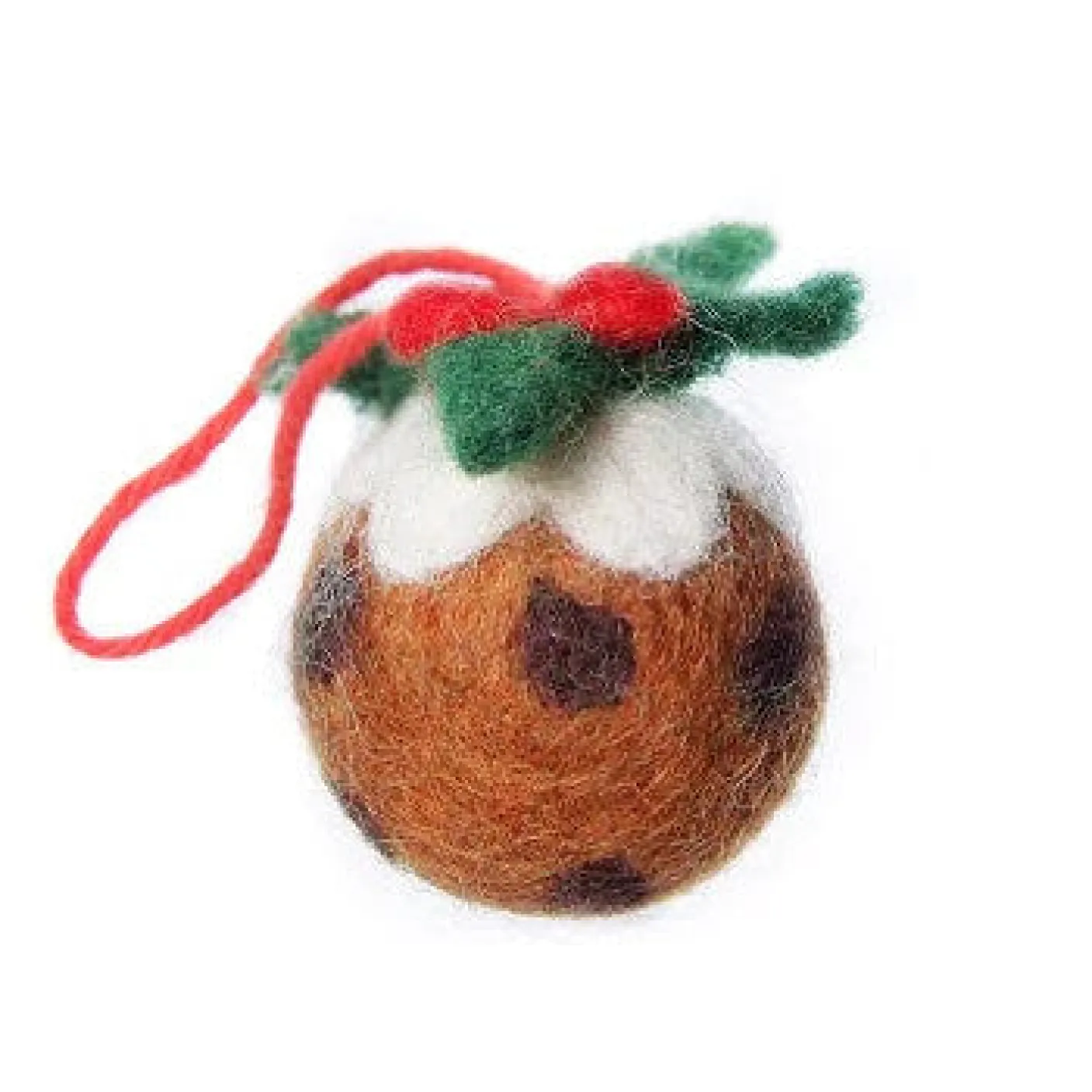 Mini Christmas Pudding Felt Decoration