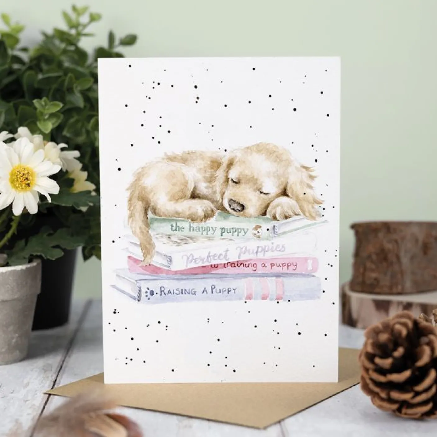 'A Pup's Life' Greetings Card