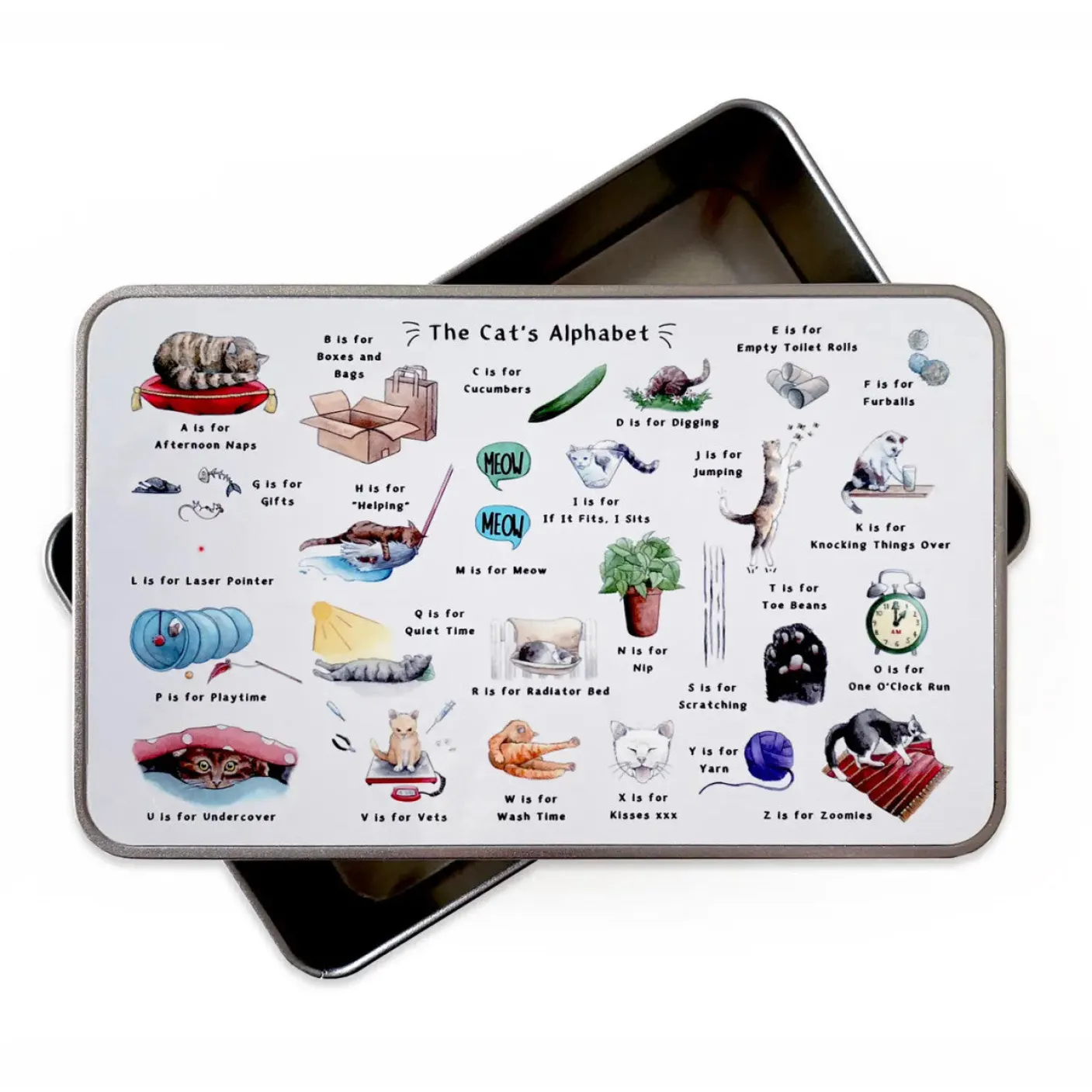 The Cat's Alphabet Storage Tin
