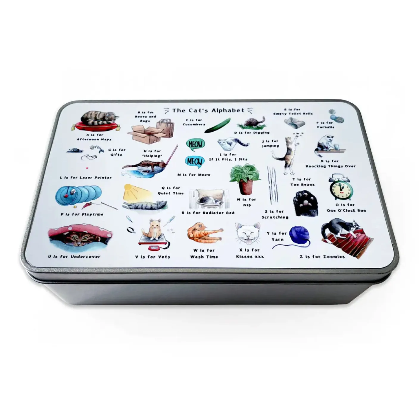 The Cat's Alphabet Storage Tin
