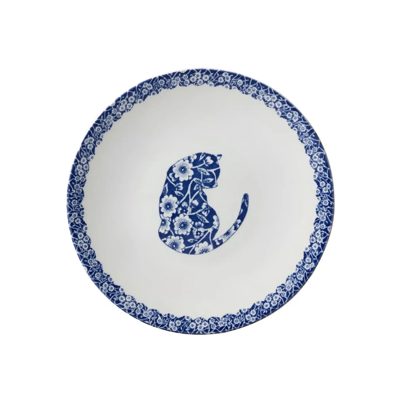 Blue Calico Cats Cereal Bowl