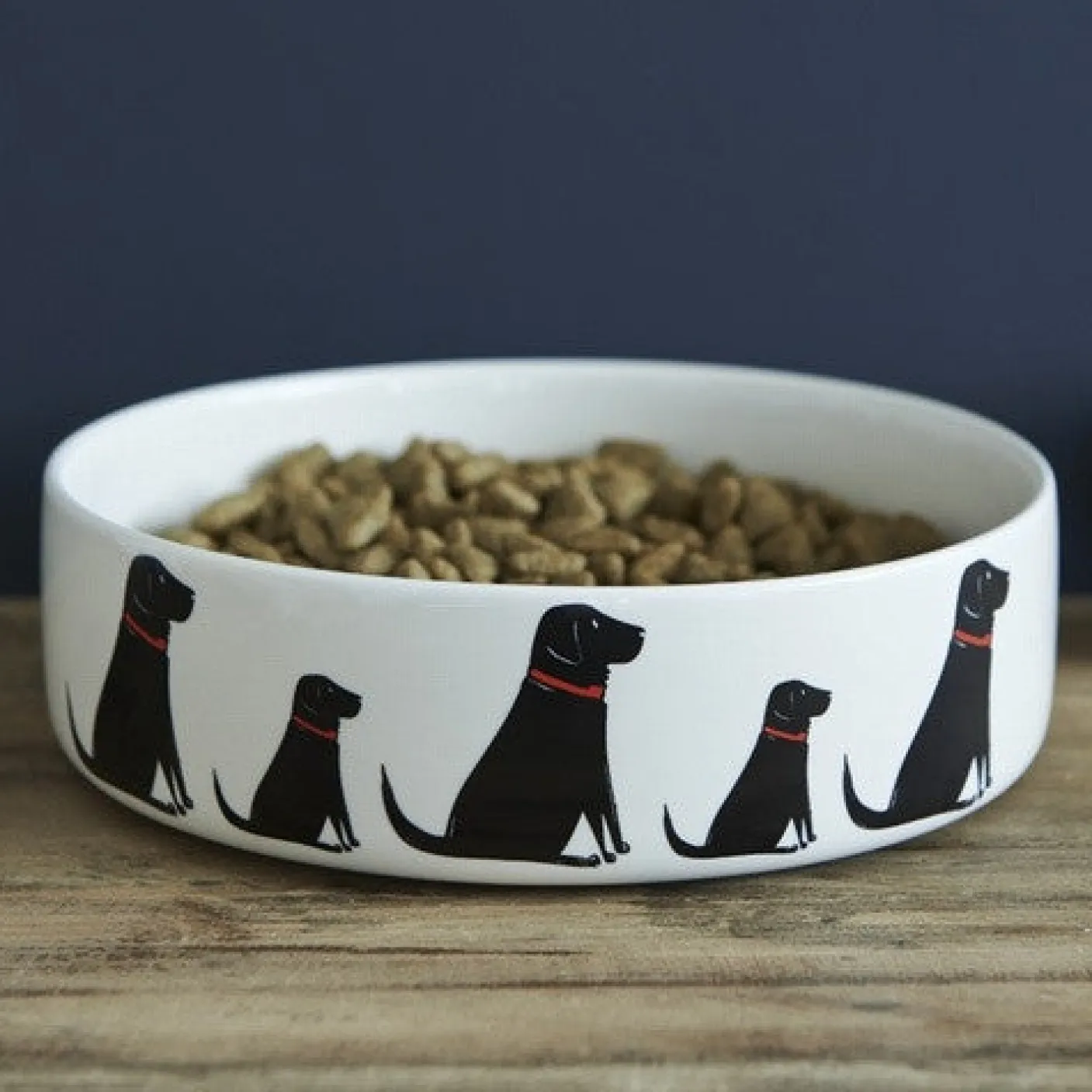 Black Labrador Dog Bowl Boxed
