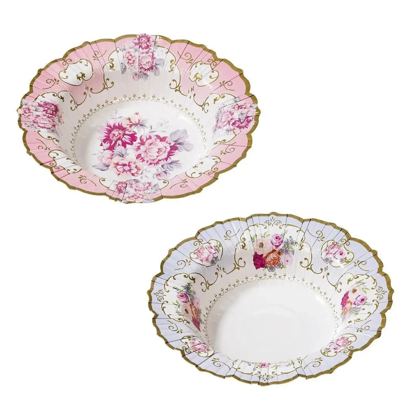 Truly Scrumptious Floral Paper Bowls - 12 pack