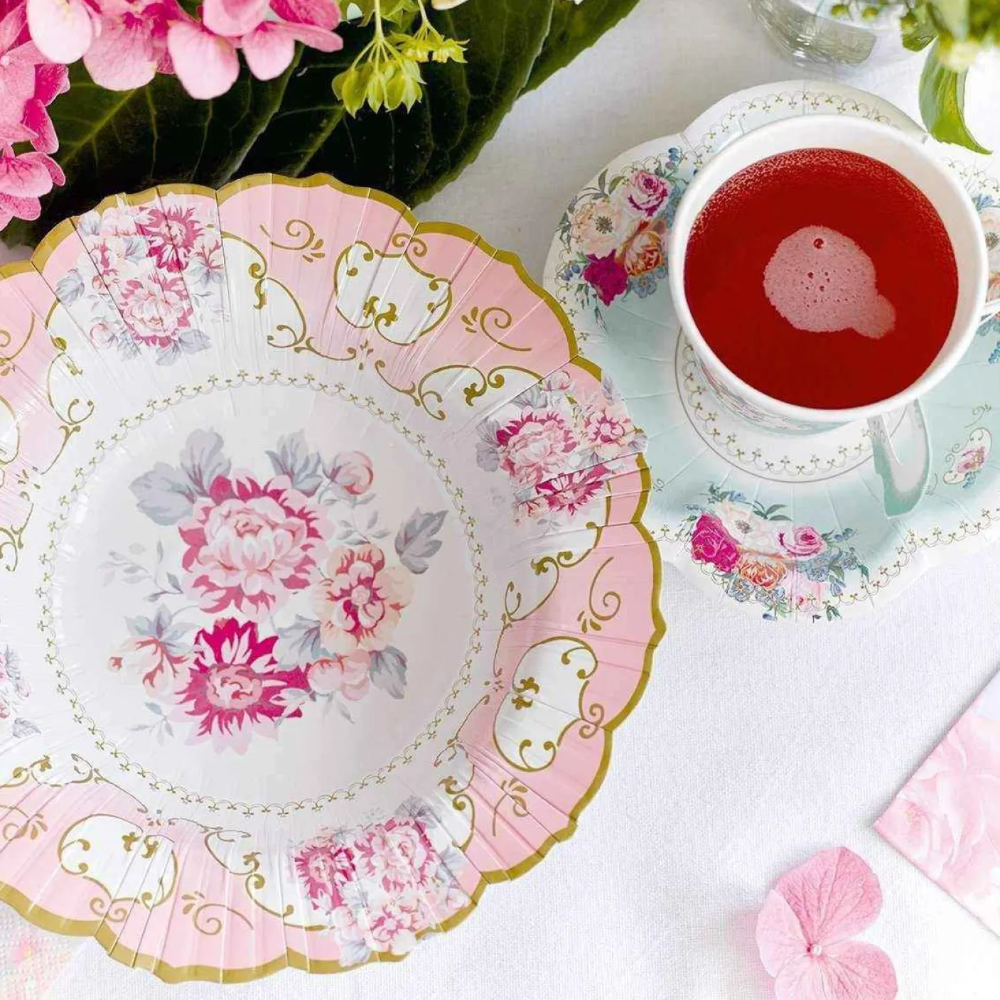 Truly Scrumptious Floral Paper Bowls - 12 pack