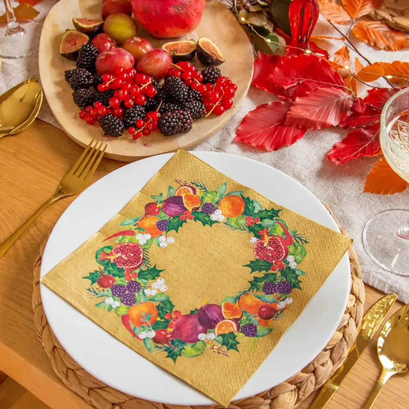 Cornucopia Gold Napkins - 20 pack