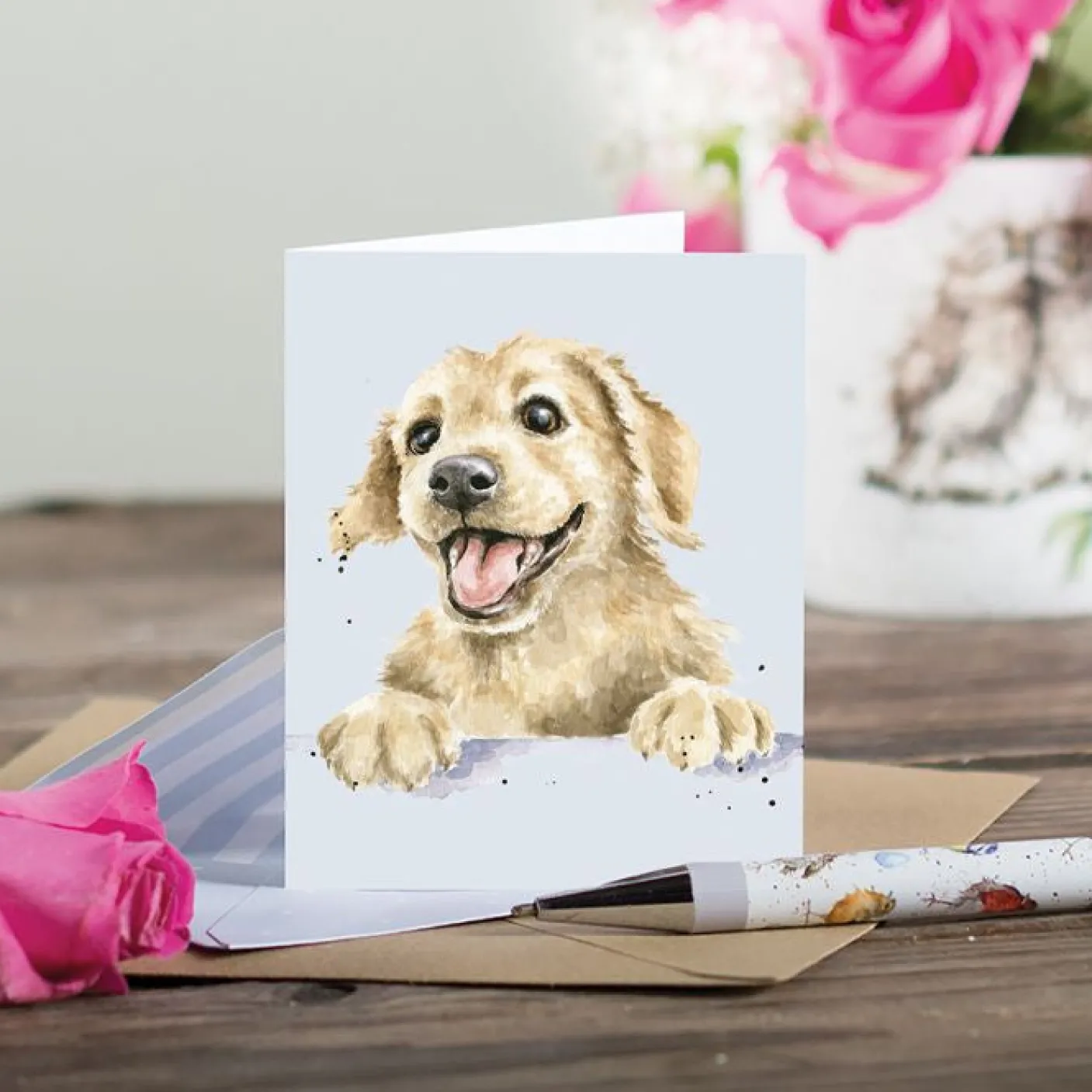 'Golden Boy' Labrador Gift Enclosure Card