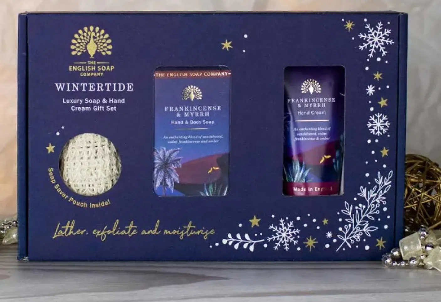 Wintertide "Frankincense & Myrrh" Soap and Hand Cream Gift Set