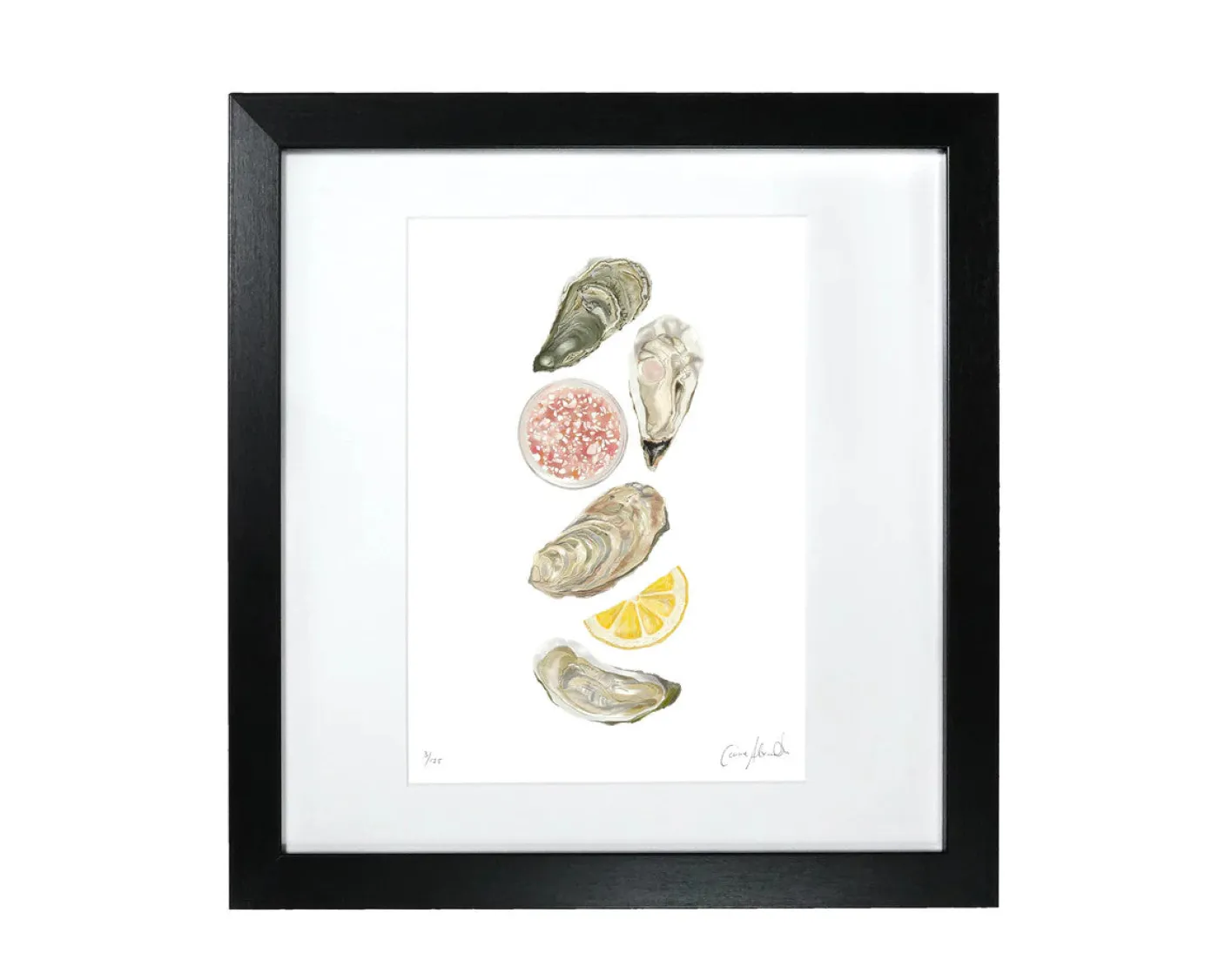 Oyster Print by Corinne Alexander