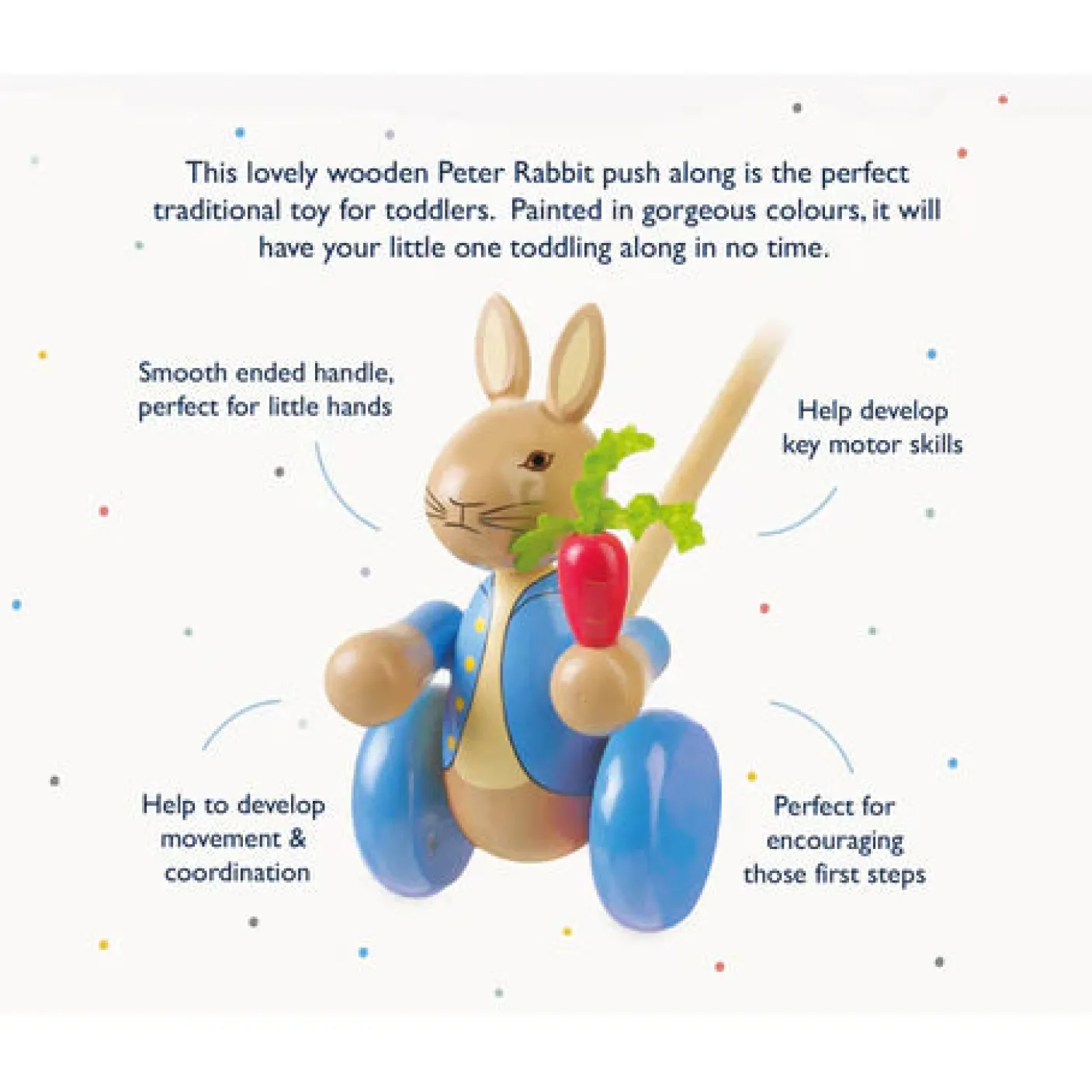 Peter Rabbit™ Wooden Push Along Toy