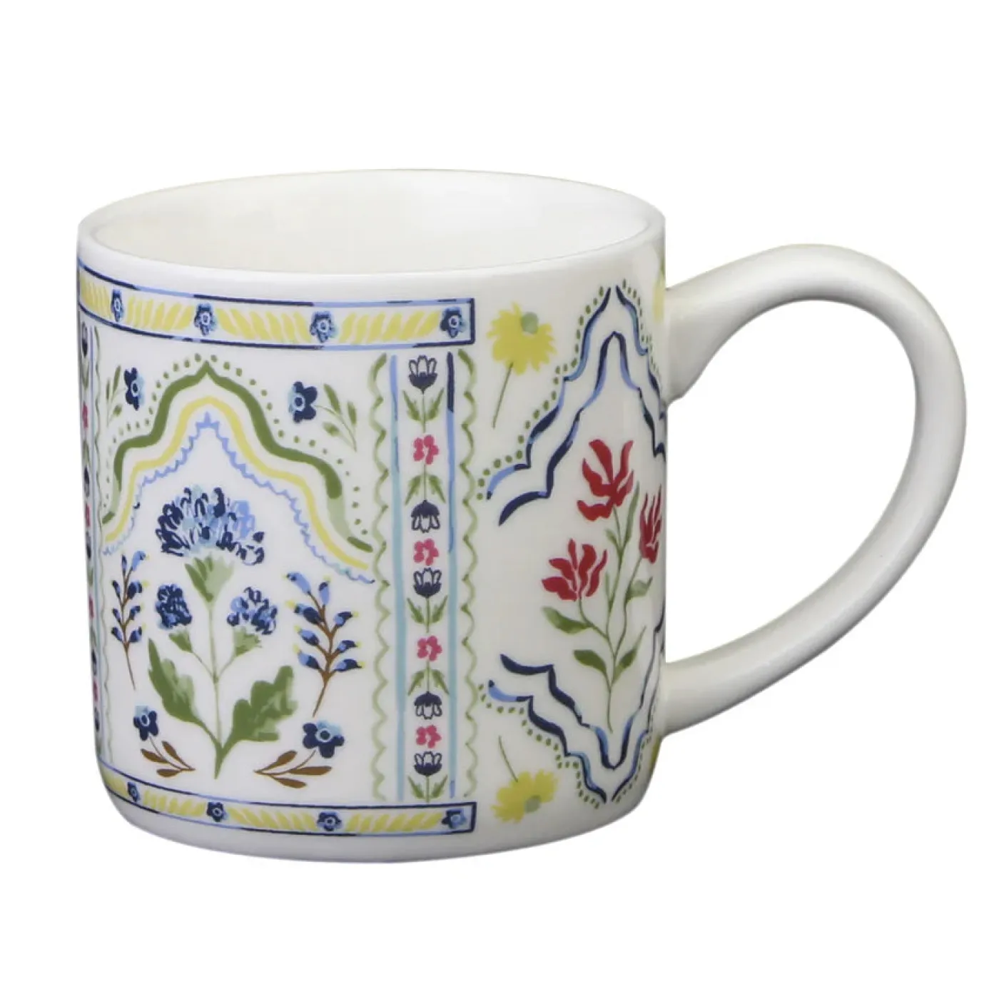 Boho Floral Bone China Mug