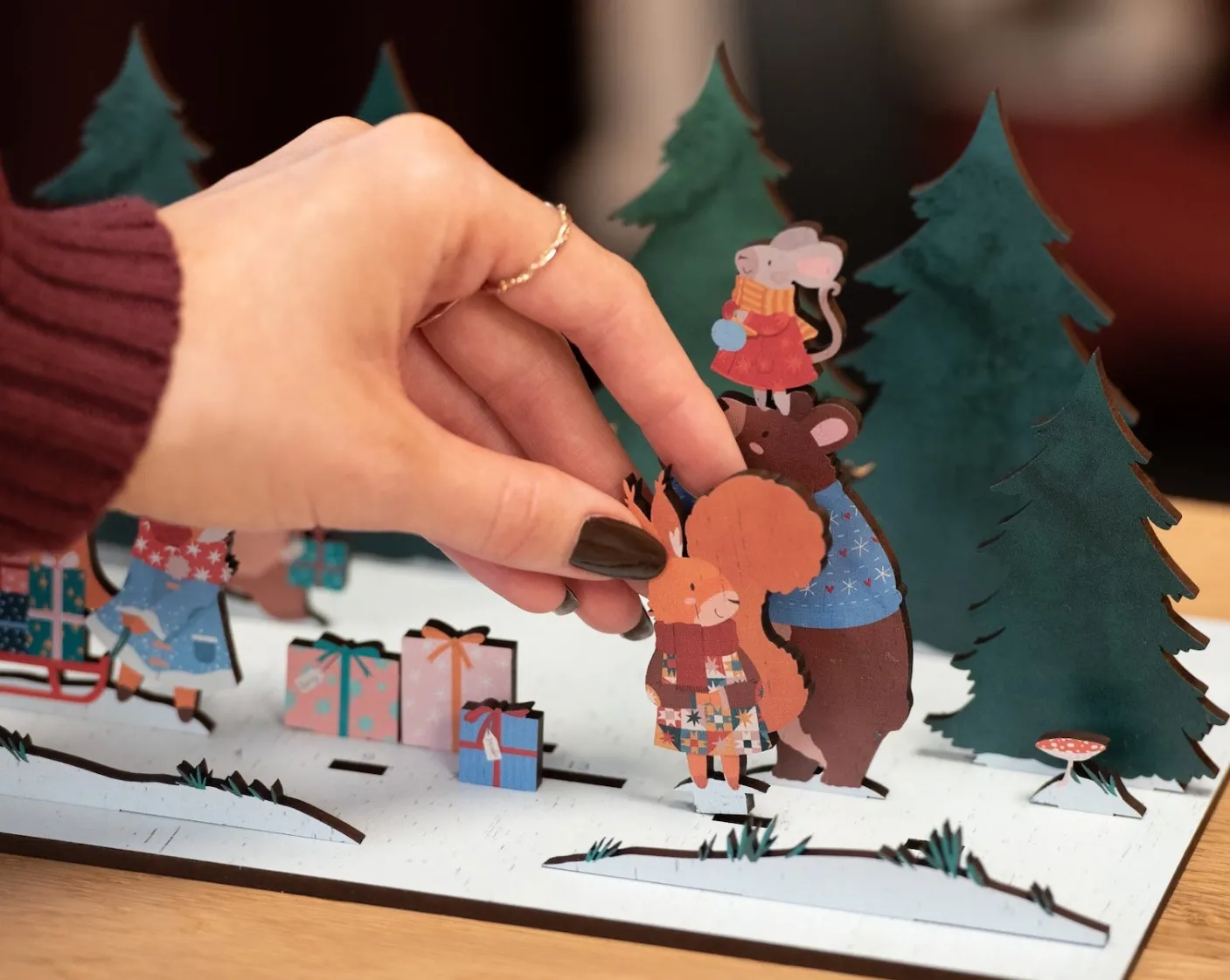 Winter Woodland Pop Out and Build Advent Calendar