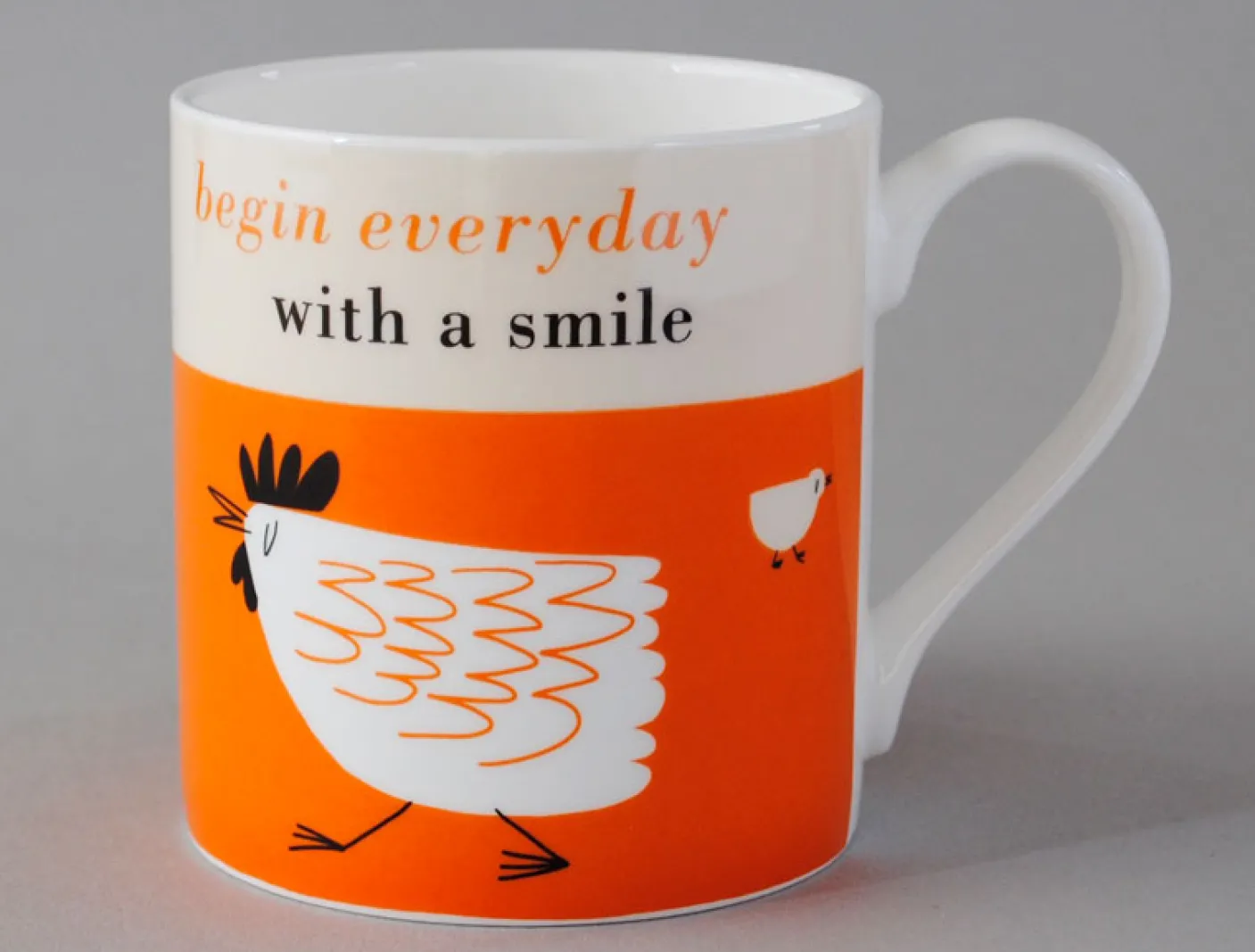 Happiness Chicken Orange Mug