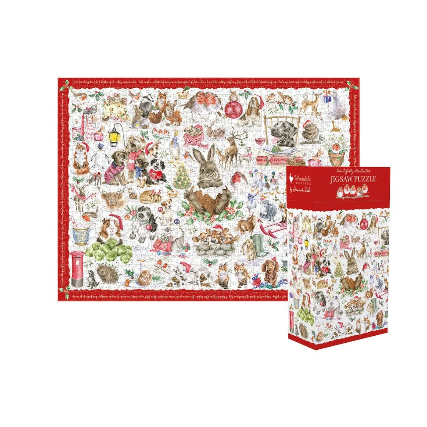 'A Country Set Christmas' Jigsaw by Wrendale Designs