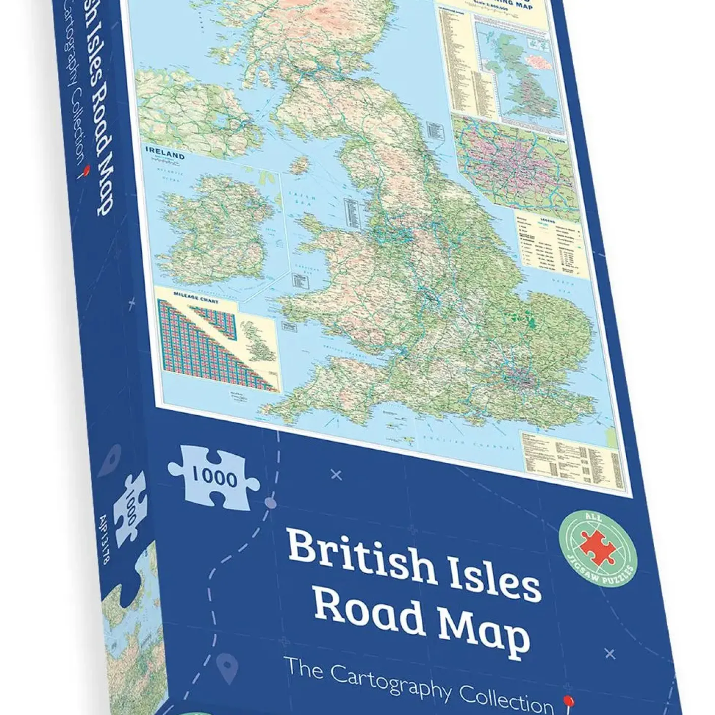 British Isles Road Map 1000 Piece Jigsaw Puzzle