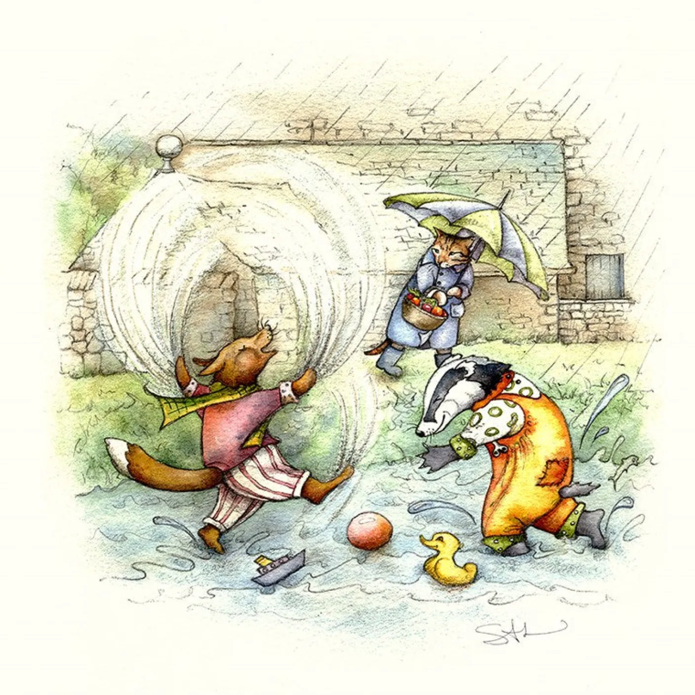 Splash Greeting Card