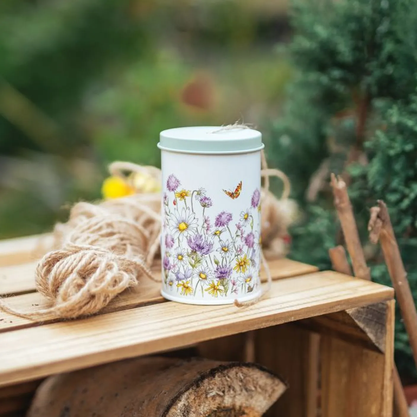 'Just Bee-Cause' Bee Garden String Tin by Hannah Dale