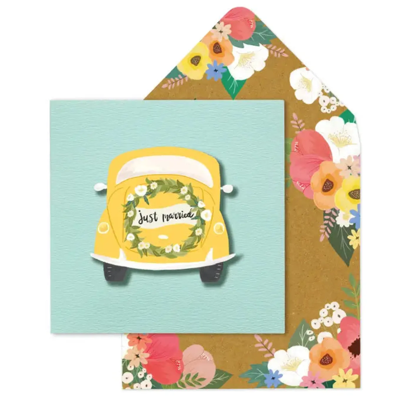 Just Married Car Card